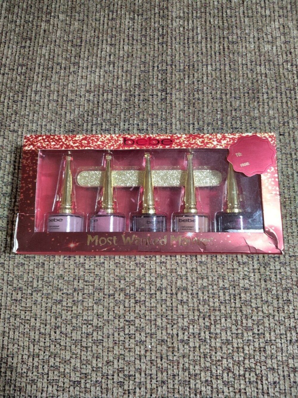 5 pc bebe Gem Dynasty Polish Set Serenity Finesse Sweet Dreams Flourish Bloom